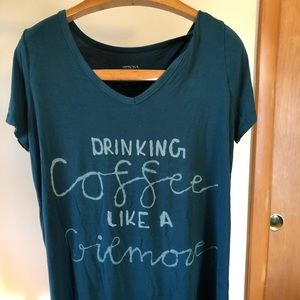 EUC Merona Gilmore girls coffee T-shirt